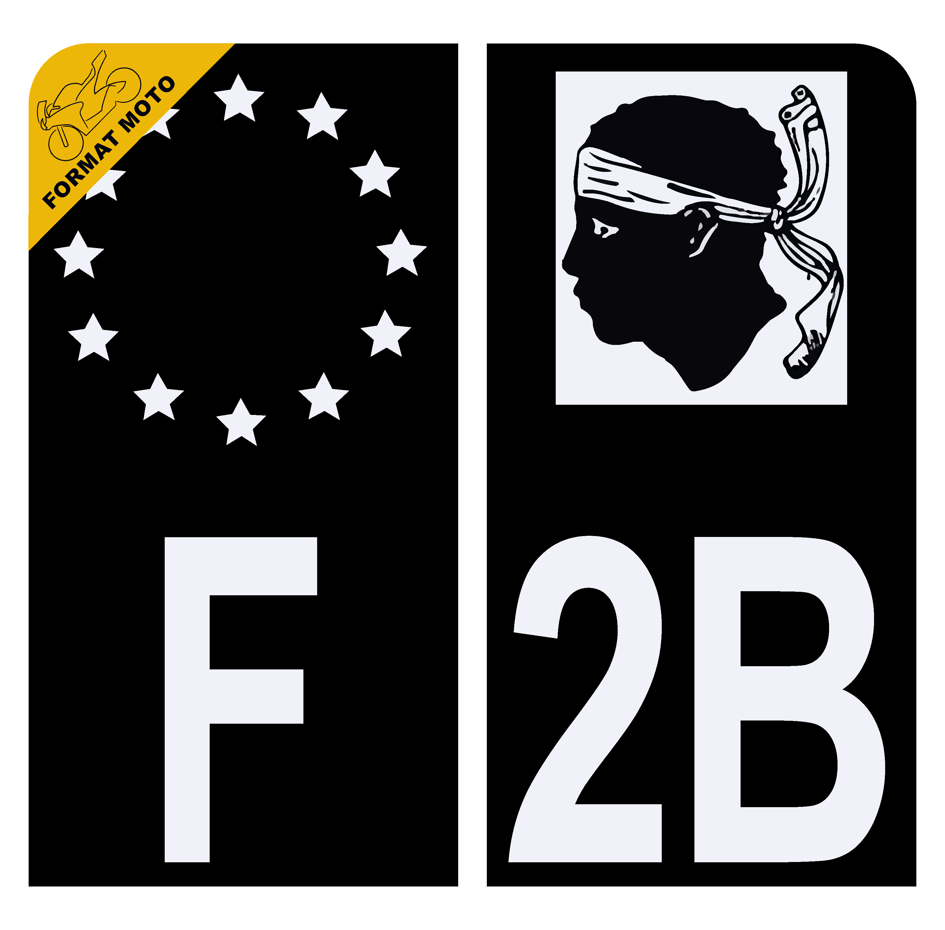 SkinoEu® 2 X 3D Gel Silicone Flexibles Autocollant Stickers Skull Crâne Tête De Mort Feu Pour