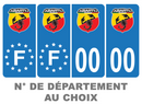 Pack Premium Autocollant Plaque d'immatriculation Abarth