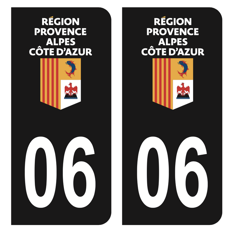 JINTORA - 2 Autocollants Plaque Immatriculation Département 03 (Auvergne) - Déco Voiture Résistante Aux Intempéries - 2