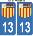 Autocollant Plaque Département 77 (Seine-et-Marne) - Lot De 2 Stickers Bleus 4.5 X 10 Cm - Pour Voiture, Valise, Casier - 12