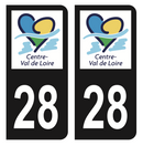 Autocollant Plaque d'immatriculation Voiture Département 28