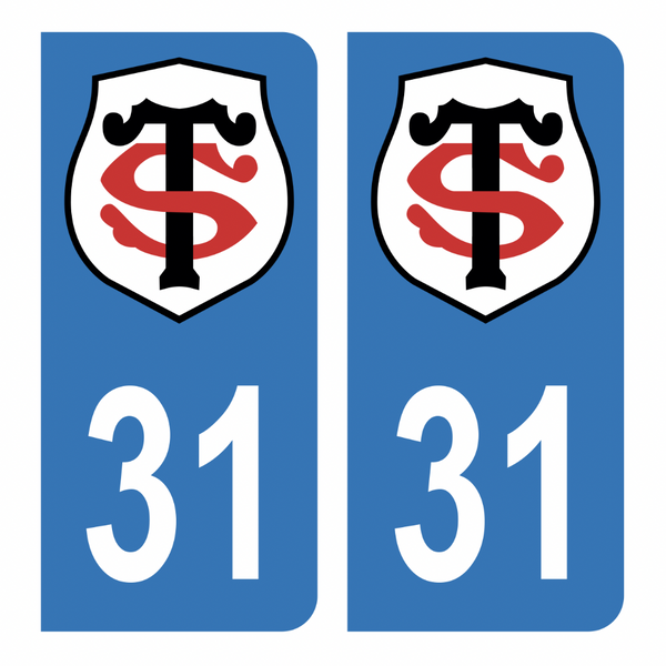 Autocollant Blason Ville Toulouse - Sticker Voiture Moto Département - Neuf - Fabriqué France