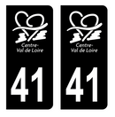 Autocollant Plaque d'immatriculation Voiture Département 41