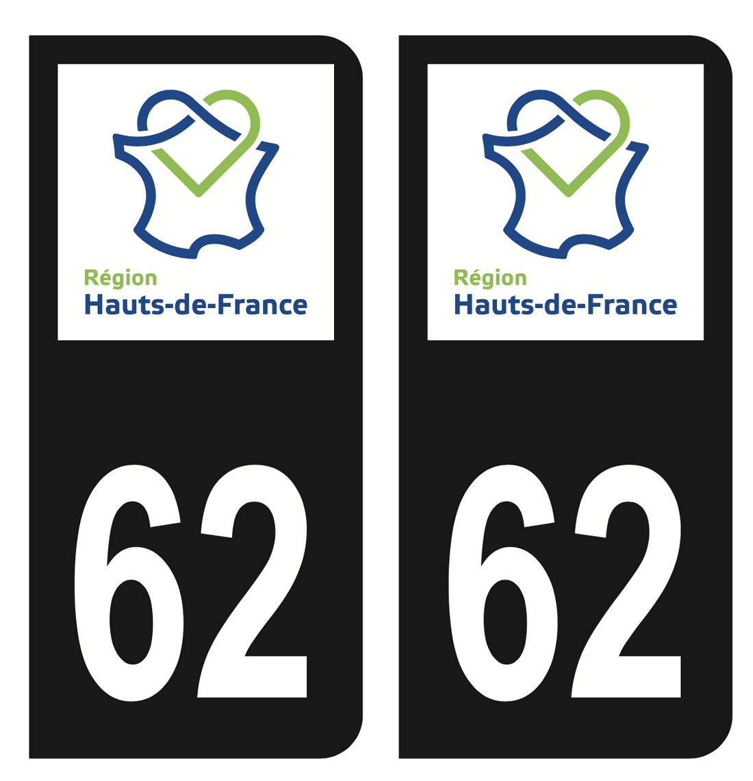 Autocollant Plaque D'immatriculation 62 Pas De Calais