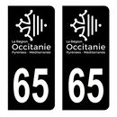 Autocollant Plaque d'immatriculation Voiture Département 65