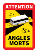 Autocollant Sticker Signalement Danger Angles Morts
