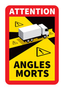 Autocollant Sticker Signalement Danger Angles Morts