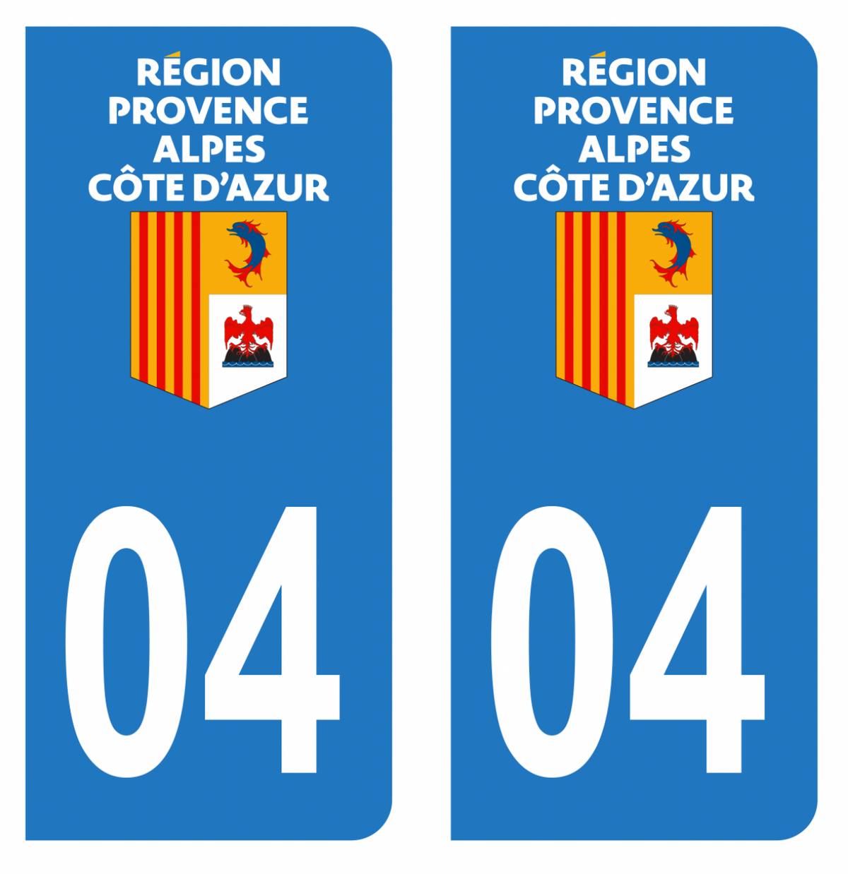 Autocollants Plaque Immatriculation Département 04 Paca – Lot De 2 – Vinyle Résistant Aux Intempéries – Facile à Coller – Déco Voiture - 7