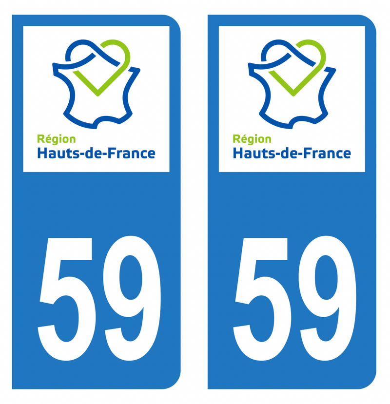 HADEXIA Autocollant Stickers Plaque Immatriculation Scooter Moto - Département 09 Ariège Logo Région Occitanie