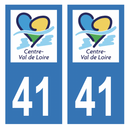 Autocollant Plaque d'immatriculation Voiture Département 41
