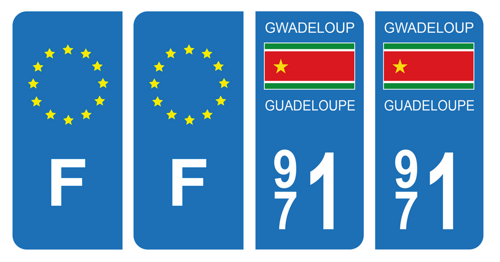 2 Autocollants Stickers Plaque Immatriculation Région Outre Mer Dpartement 971 Guadeloupe Officiel 31561780 2 Autocollants Stickers Plaque Immatriculation Région Outre Mer Dpartement 971 Guadeloupe Officiel 31561780