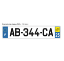 Autocollant Plaque d'immatriculation Voiture Département 71