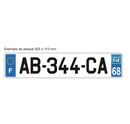 Autocollant Plaque d'immatriculation Voiture Département 51