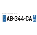 Autocollant Plaque d'immatriculation Voiture Département 42
