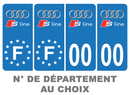 Pack Premium Autocollant Plaque d'immatriculation Audi S Line