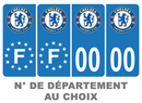 Pack Premium Autocollant Plaque d'immatriculation Chelsea Noir