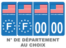 Pack Premium Autocollant Plaque d'immatriculation Etats Unis d’Amérique