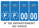 Pack Premium Autocollant Plaque d'immatriculation Ford