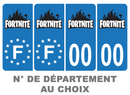 Pack Premium Autocollant Plaque d'immatriculation Fortnite Noir