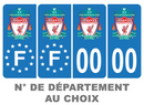 Pack Premium Autocollant Plaque d'immatriculation Liverpool Noir