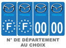 Pack Premium Autocollant Plaque d'immatriculation Mazda