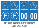 Pack Premium Autocollant Plaque d'immatriculation Mercedes AMG Noir