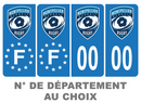 Pack Premium Autocollant Plaque d'immatriculation Montpellier Rugby