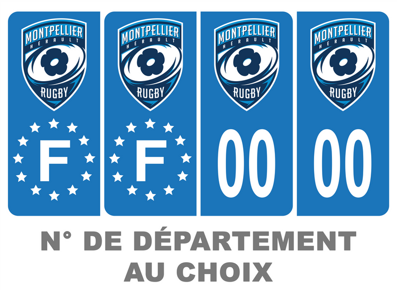 Pack Premium Autocollant Plaque d'immatriculation Stade Toulousain Noi Pack Premium Autocollant Plaque d'immatriculation Stade Toulousain Noi