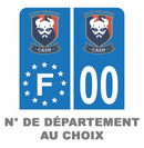 Pack Moto Premium Autocollant Plaque d'immatriculation SM Caen