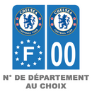 Pack Moto Premium Autocollant Plaque d'immatriculation Chelsea Noir