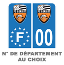 Pack Moto Premium Autocollant Plaque d'immatriculation FC Lorient