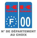 Pack Moto Premium Autocollant Plaque d'immatriculation Kawasaki