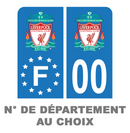 Pack Moto Premium Autocollant Plaque d'immatriculation Liverpool