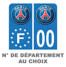 Pack Moto Premium Autocollant Plaque d'immatriculation PSG