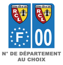 Pack Moto Premium Autocollant Plaque d'immatriculation Racing Club de Lens
