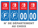 Pack Premium Autocollant Plaque d'immatriculation Nintendo Switch Noir