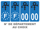 Pack Premium Autocollant Plaque d'immatriculation Prince
