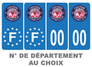 Pack Premium Autocollant Plaque d'immatriculation Club Toulouse Foot