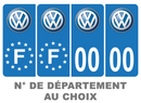Pack Premium Autocollant Plaque d'immatriculation Volkswagen