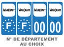 Pack Premium Autocollant Plaque d'immatriculation WarCraft