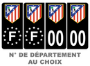 Pack Premium Autocollant Plaque d'immatriculation Atlético de Madrid