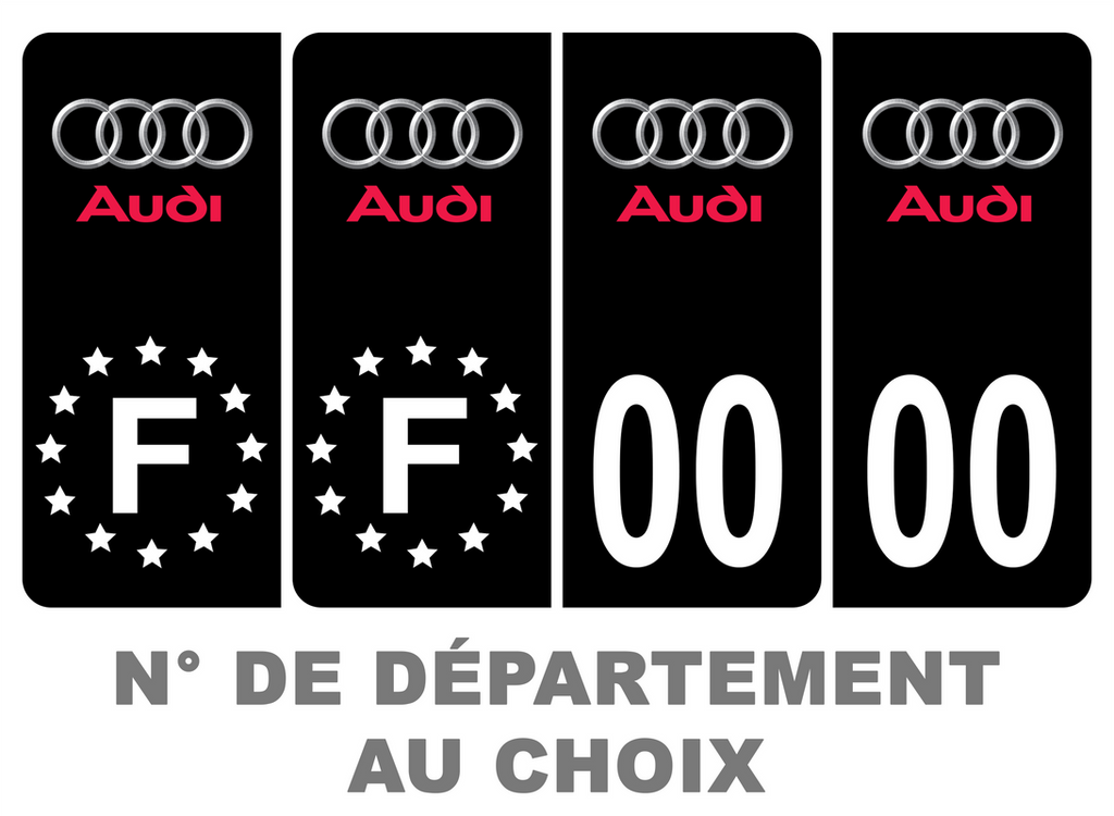 Pack Premium Autocollant Plaque d'immatriculation AC Milan Noir Pack Premium Autocollant Plaque d'immatriculation AC Milan Noir