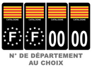 Pack Premium Autocollant Plaque d’immatriculation Catalogne