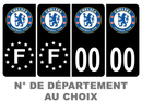 Pack Premium Autocollant Plaque d'immatriculation Chelsea Noir