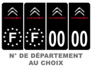 Pack Premium Autocollant Plaque d'immatriculation Citroen