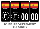 Pack Premium Autocollant Plaque d'immatriculation Espagne