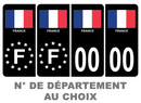 Pack Premium Autocollant Plaque d'immatriculation Pays France