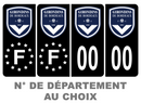 Pack Premium Autocollant Plaque d'immatriculation Girondins de Bordeaux