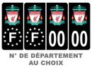 Pack Premium Autocollant Plaque d'immatriculation Liverpool Noir