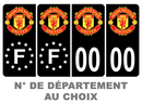 Pack Premium Autocollant Plaque d'immatriculation Manchester United